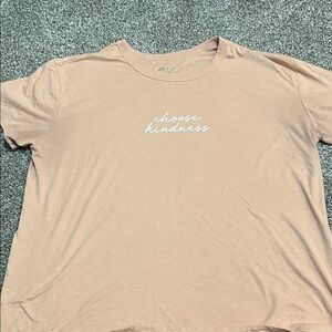 Zoe + Liv Peach 'Choose Kindness' Short Sleeve Tee